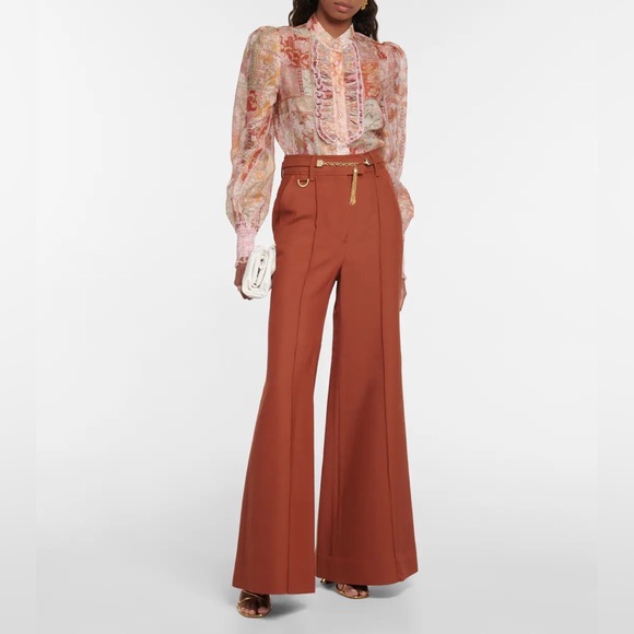 ZIMMERMANN
Tempo high-rise wool-blend pants - Picture 1 of 5